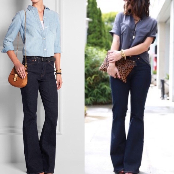 Madewell Denim - Madewell Flea Market Flare Darkwash Jeans